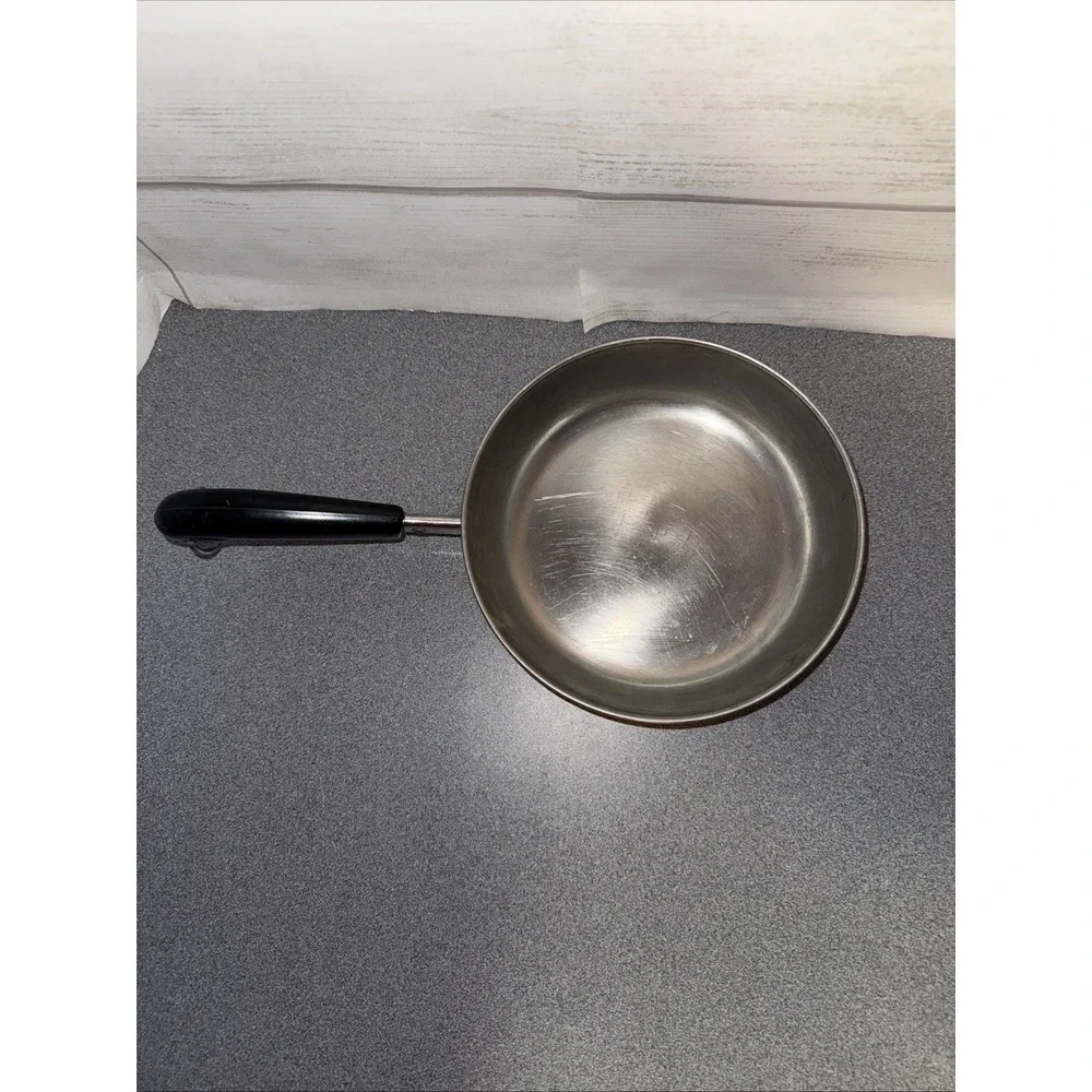 Revere‎ Ware 1801 Copper Bottom 7 inch Frying Pan No Lid Vintage Stainless Steel